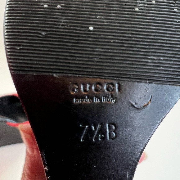 Authentic Gucci GG Logo Monogram Platform Sandals/Slides Size 7.5 w/COA - Picture 9 of 15